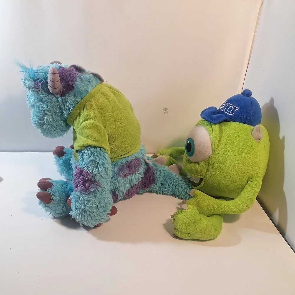 Disney Parks Pixar Monsters Inc. Sulley and Mike Wazowski Plush‎  Authentic